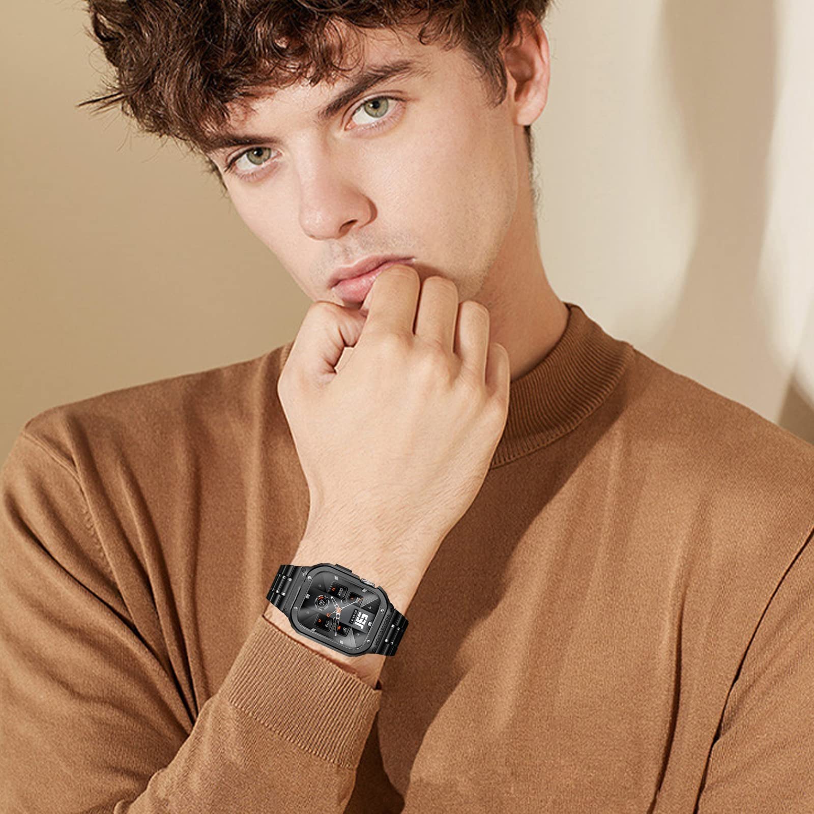 Amazon.co.jp: MioHHR ステンレススティール製バンド、ケース互換性